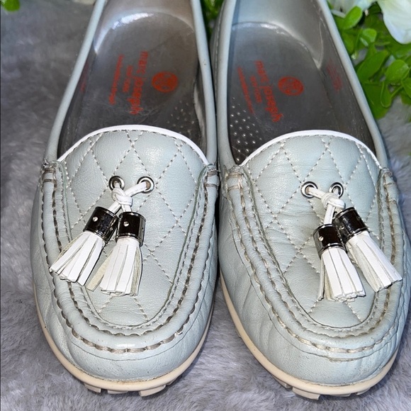 Marc Joseph Quilted Loafers with Tassels - White - Picture 6 of 9